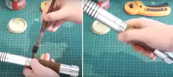 DIY Tutorial: How to apply a leather wrap to your lightsaber 